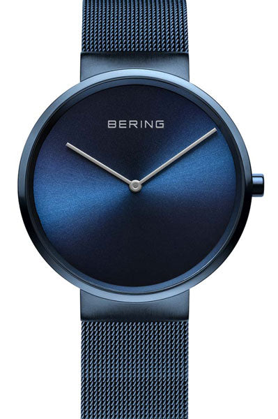 Bering Analog Blue & Milanese Men's Watch 14539 397