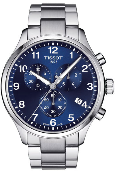 Blue & Stainless Steel Men's Watch T1166171104701