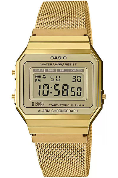 Digital Gold & Stainless Steel Unisex Watch D171