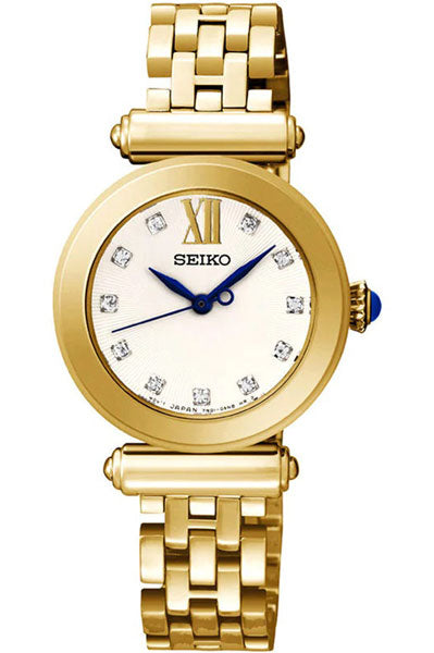 Seiko Analog White & Stainless Steel Women's Watch SRZ402P1