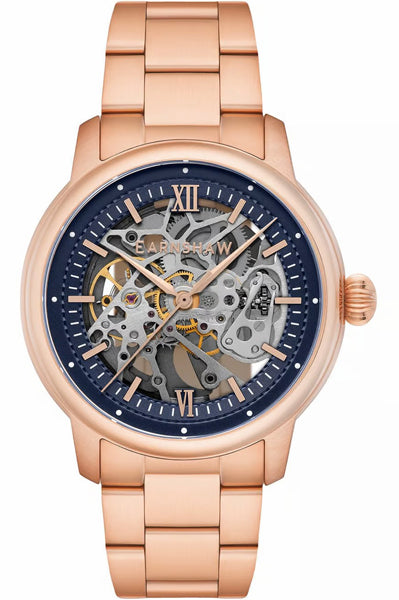 Earnshaw Analog Blue & Stainless Steel Men' ES 8290 55