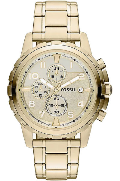 Fossil Analog Off-White & Stainless Steel Men's Watch FS4867
