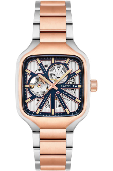 Earnshaw Analog Blue & Stainless Steel Men' ES 8294 88