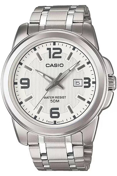 CASIO Analog White & Stainless Steel Men's Watch A552