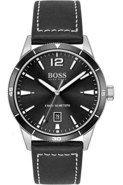 Hugo Boss Analog Black & Leather Men's Watch 1570125