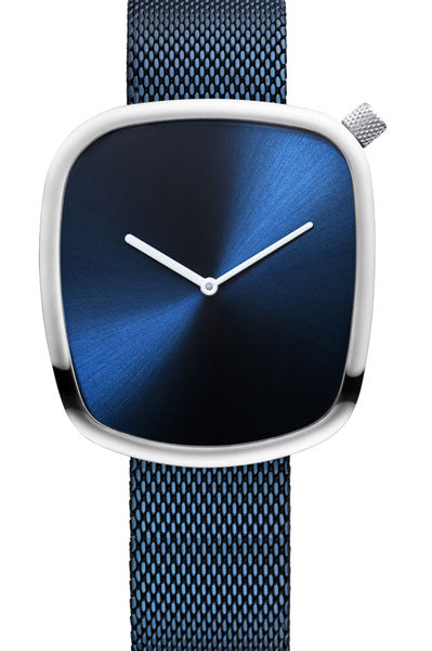 Bering Analog Blue & Milanese Men's Watch 18040 307