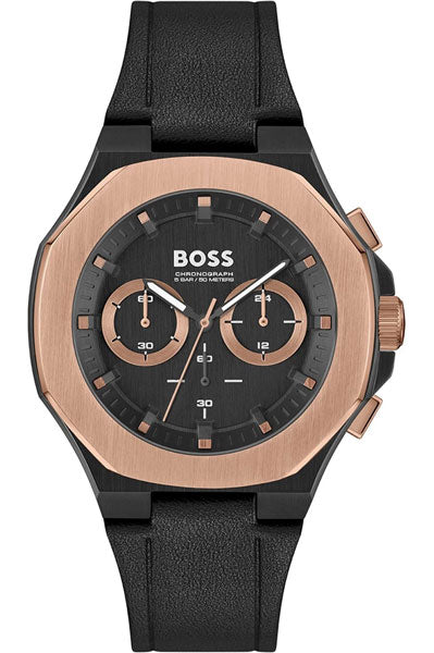 Hugo Boss Analog Black & Leather Men's Watch 1514089