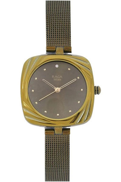 Raga Moments Of Joy White Dial Women Watch With Metal Strap NR95139QM01
