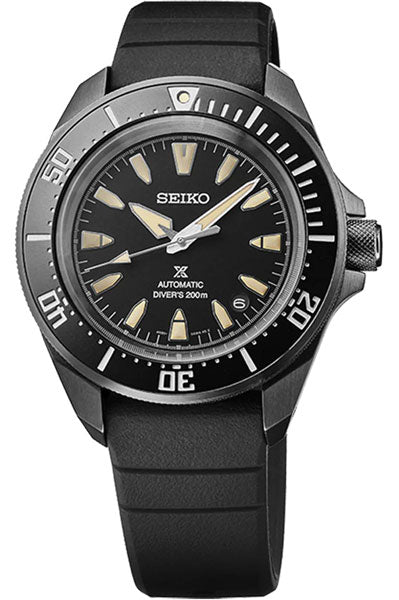 Seiko Analog Black & Silicone Men's Watch SRPL15K1