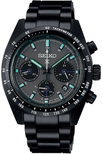 Seiko Chronograph grey & Metal band Men's Watch SSC917P1