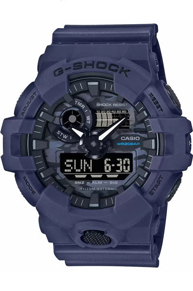 Casio Analog-Digital Blue & Rubber Men's Watch G1210