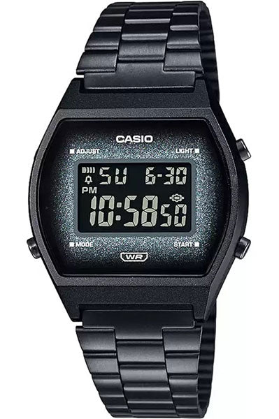 Casio Digital Black & Stainless Steel Unisex Watch D185