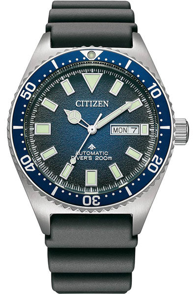 Citizen Analog Blue & Polyurethane Men's Watch NY0129 07L
