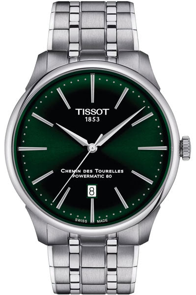 Green & Stainless Steel Men's Watch T1394071109100