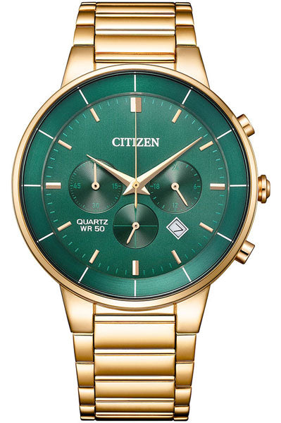 Citizen Quartz Gents Watch Green Dial AN8223 54X
