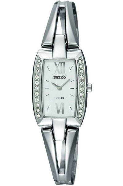 Seiko Analog white & Stainless Steel Women's Watch SUP083P1