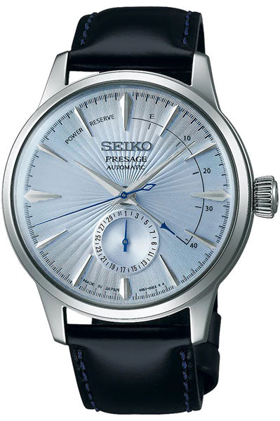 Seiko Analog Blue & Leather Men's Watch SSA343J1
