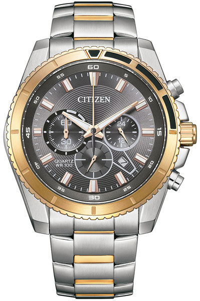 Citizen Analog Gray & Stainless Steel Men's Watch AN8204 59H