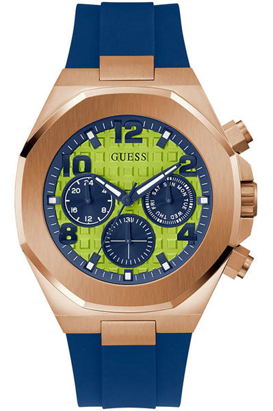 Guess  LimeGreen & Silicone Men's Watch GW0583G3