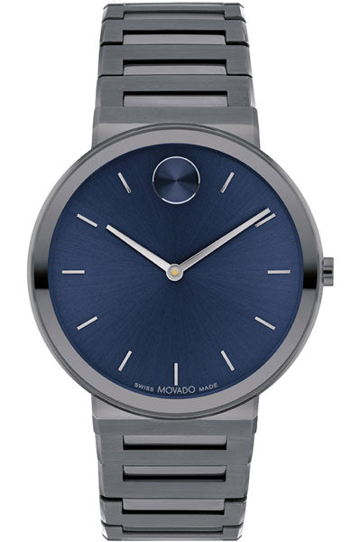 Movado Analog Blue & Stainless Steel Men's Watch 3601076