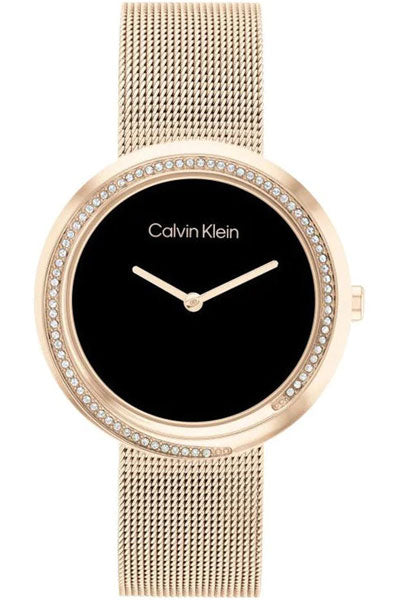 CALVIN KLEIN Analog Black & Stainless Steel Women's Watch 25200151