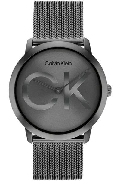 Calvin Klein Quartz Unisex Analog Grey Mesh Watch 25300011