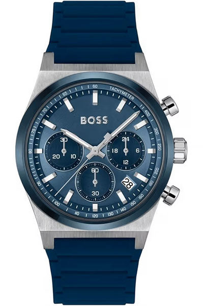 Chronograph Blue & Silicone Men's Watch 1514243