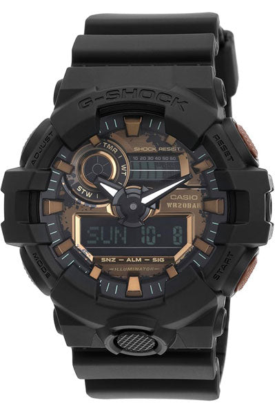 Casio Analog-Digital Black & Resin Men's Watch G1389