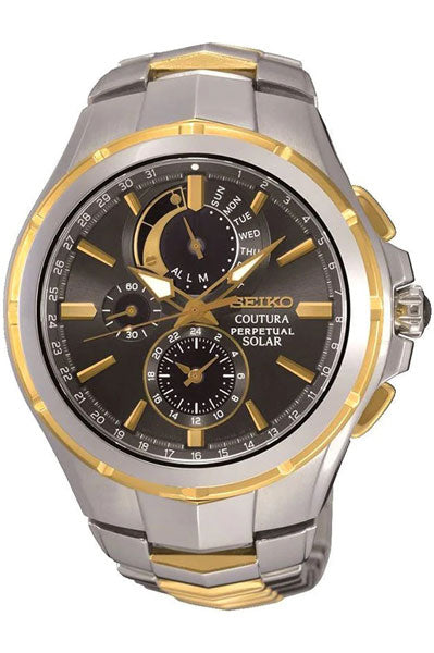 Seiko Analog White & Metal band Men's Watch SSC376P9