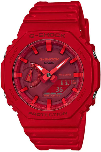 CASIO Analog-Digital Red & Resin Men's Watch G988