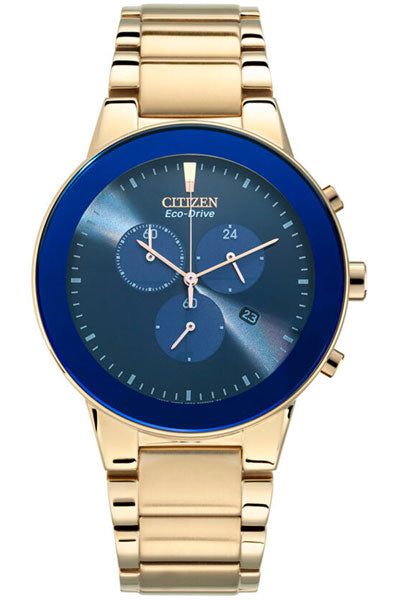 Citizen Analog Blue & Stainless Steel Men's Watch AT2243 87L