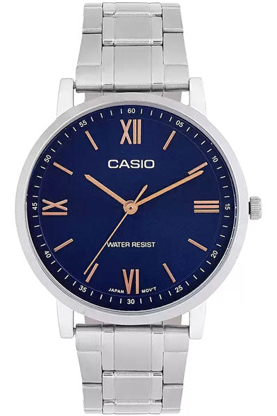 Casio Analog Blue & Stainless Steel Men's Watch A2154
