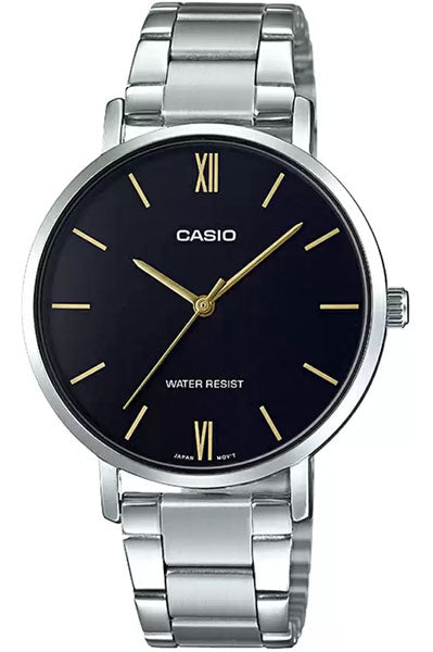 CASIO Analog Black & Stainless Steel Women's Watch A1622