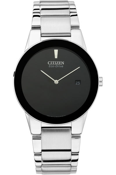 Citizen Analog Black & Stainless Steel Men's Watch AU1060 51E