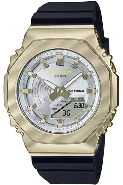 CASIO Analog-Digital Silver & Resin Women's Watch G1488