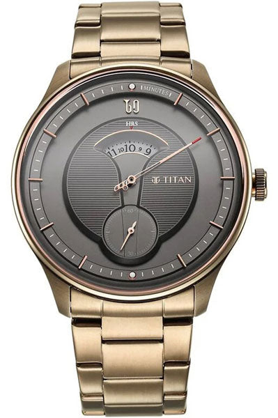 Analog Brown & Stainless Steel Men's Watch NR1890QM01
