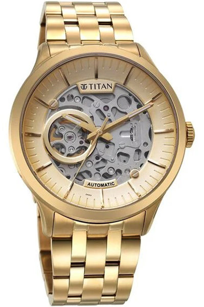 Analog Golden & Stainless Steel Men' NS90140YM01