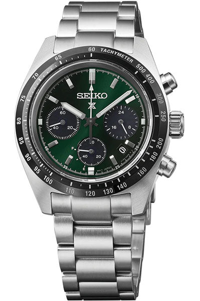 Seiko  Green & Stainless Steel Men's Watch SSC933P1