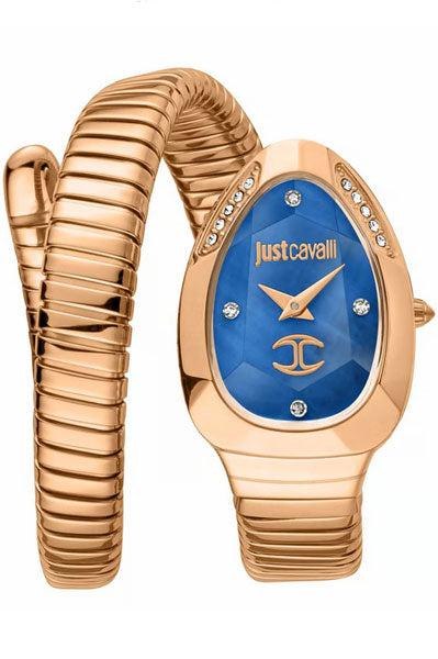 Just Cavalli Analog Blue & Stainless Steel Women' JC1L229M0055