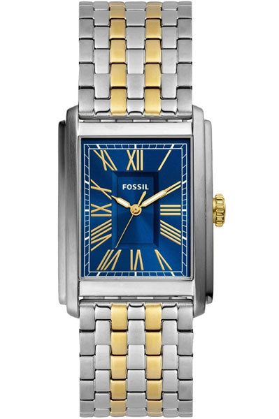 Fossil  Blue & Stainless Steel Men's Watch FS6010
