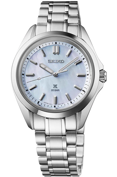 SEIKO Analog Blue & Stainless Steel Women's Watch SUR607J1