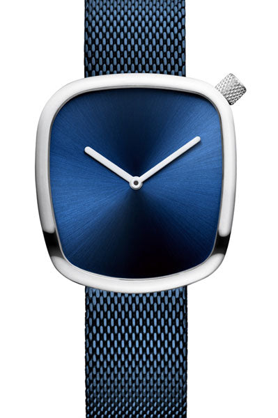Bering Analog Blue & Milanese Women's Watch 18034 307