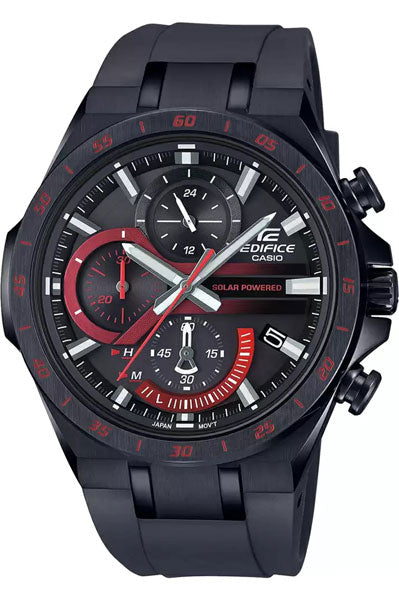Casio Analog-Digital Black & Acrylic Men's Watch ED523