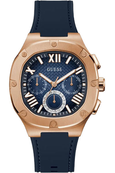 Guess Chronograph Blue & Leather Men's Watch GW0571G2