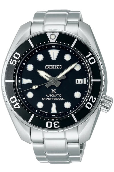 Seiko Analog Black & Stainless Steel Men's Watch spb101j1