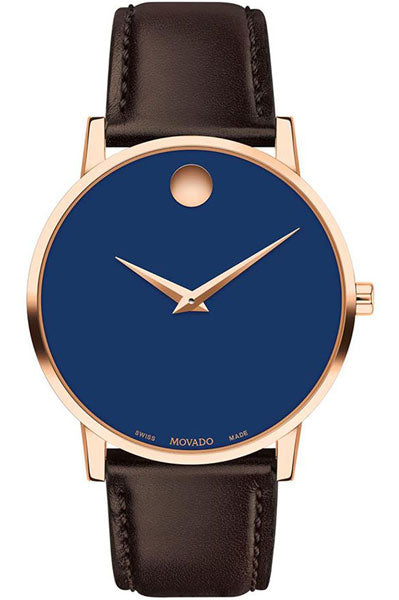 Movado Analog Blue & Leather Men's Watch 607597