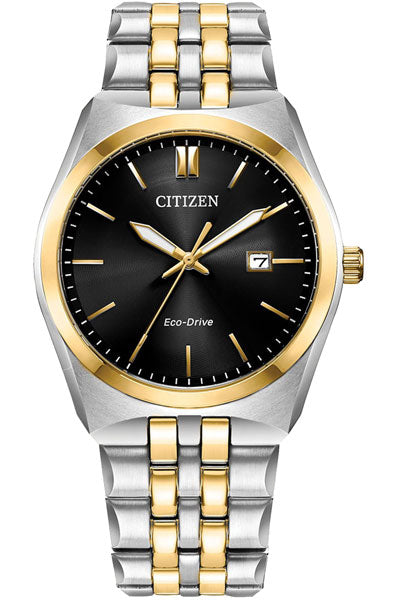 Citizen Analog Black & Stainless Steel Men's Watch BM7334 58E