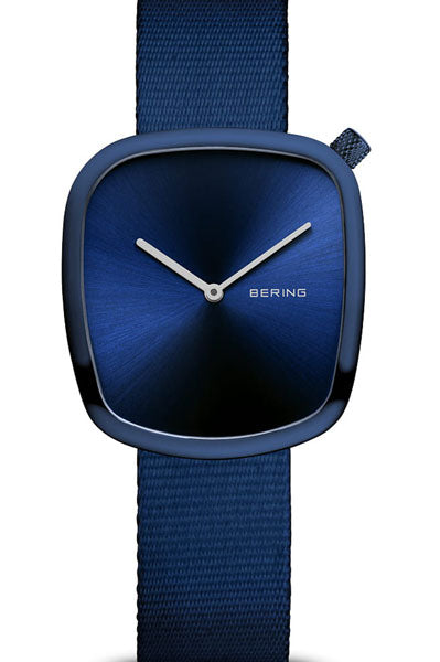 Bering Analog Blue & Nato Women's Watch 18034 397