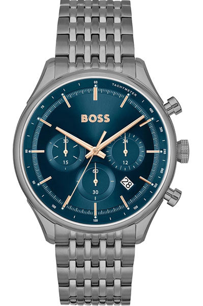 Hugo Boss Analog Blue & Stainless Steel Men's Watch 1514083