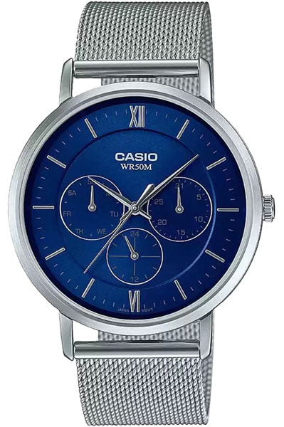 CASIO Chronograph Blue & Stainless Steel Men's Watch A1921